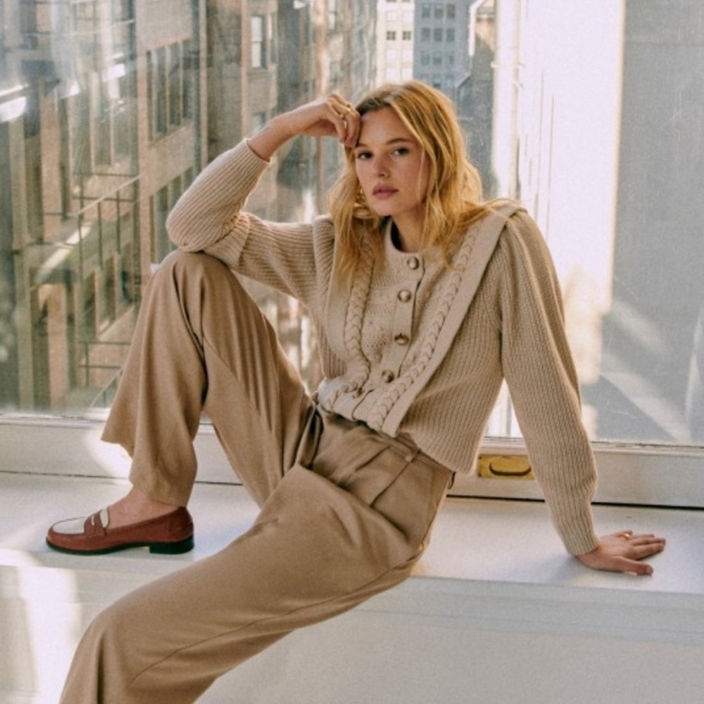 Sezane Rebecca cardigan, worn once. Excellent condition, a gorgeous piece 🔥🔥🔥